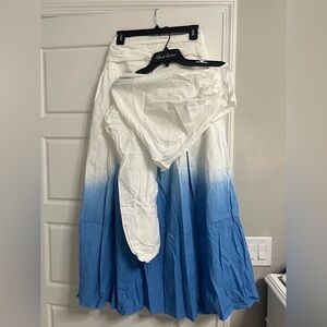 Two piece blue ombré set